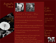 Tablet Screenshot of cafe-zettels-traum.de